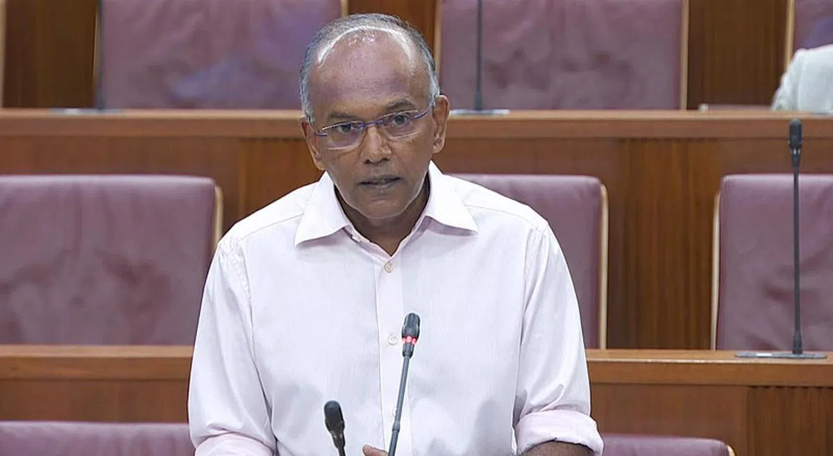 内政部长兼律政部长尚穆根。（通讯及新闻部）