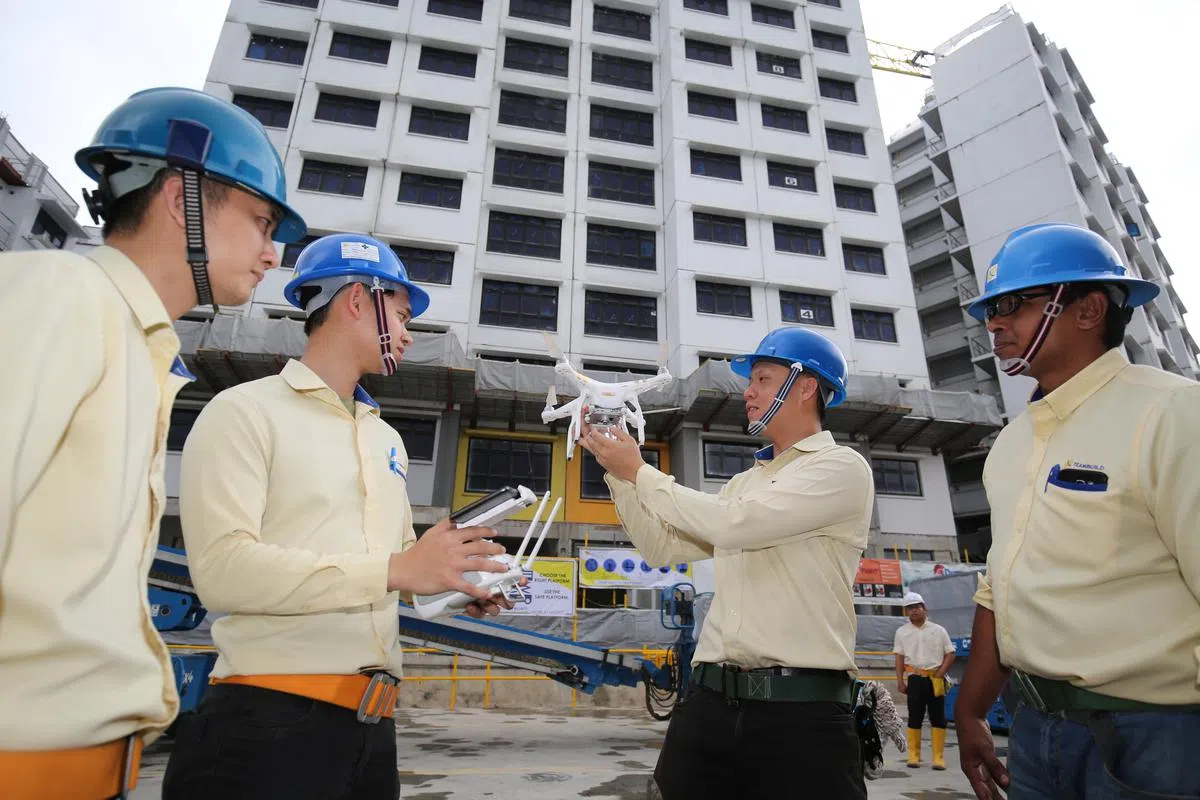  政府鼓励相关建筑行业减少使用沙子。（示意图，来源：联合早报） 