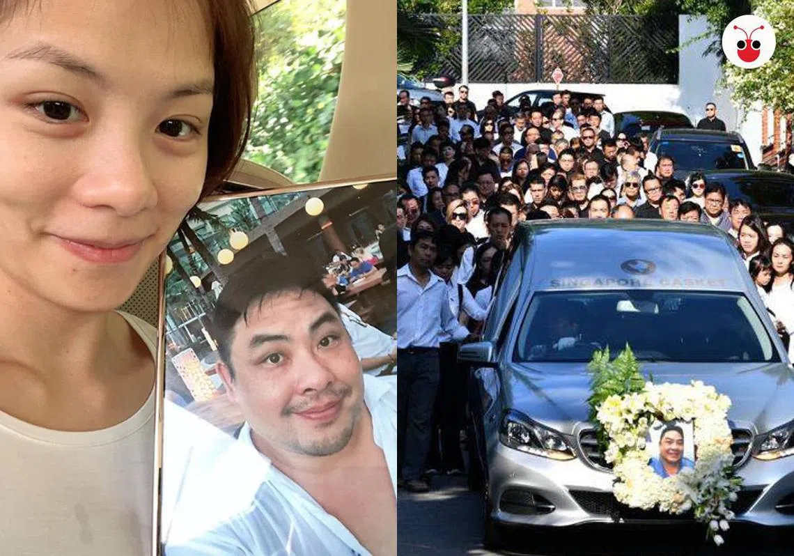 魏国龙今早出殡。（苏羽葳制图）