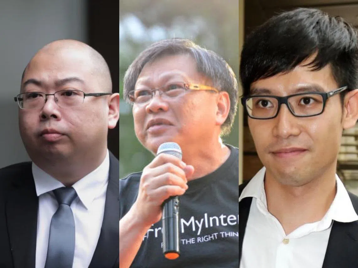 （左起）许渊臣、梁实轩以及鄞义林。（红蚂蚁制图）