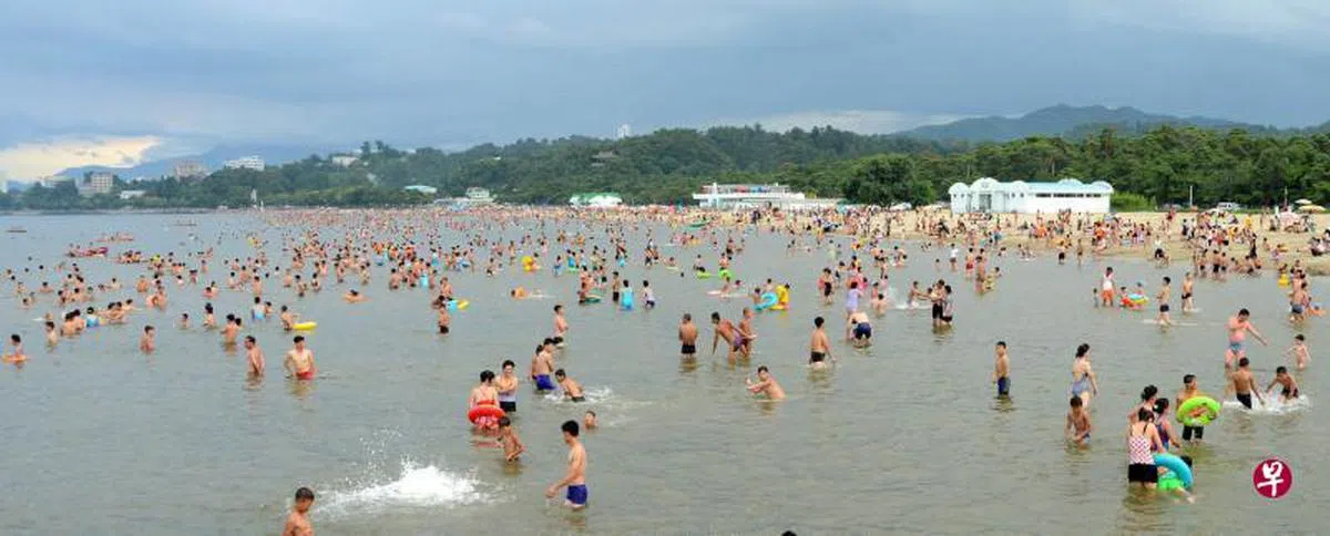  朝鲜半岛东部的元山是一个商港，2013年6月被划定为旅游特区，金正恩要将这个有36万人口城市打造为旅游热点。（路透社） 