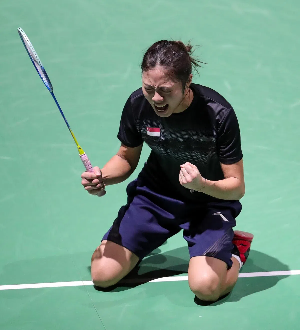  杨佳敏在世锦赛一鸣惊人，爆冷击败世界第一。（世界羽联） 