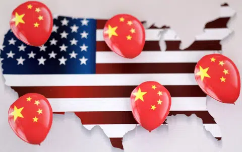 中美互相指控对方在自己领空放气球刺探军情。（路透社）