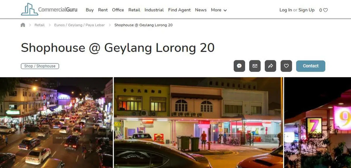  目前更名后的招租广告，从Seeking Brothel Operator，改成Shophouse。（互联网） 