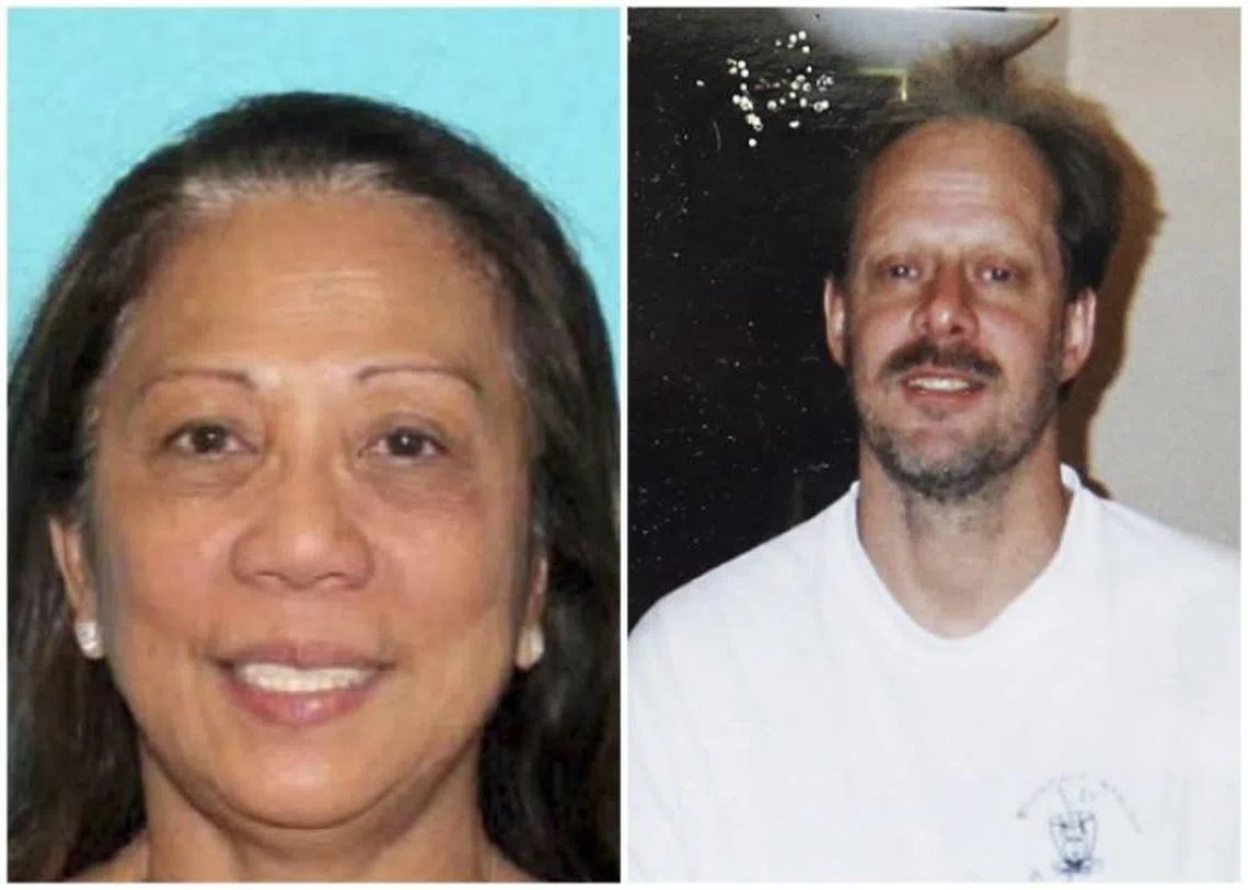 丹利（左）表示对帕多克（右）展开的此次大屠杀毫不知情。（联合早报）