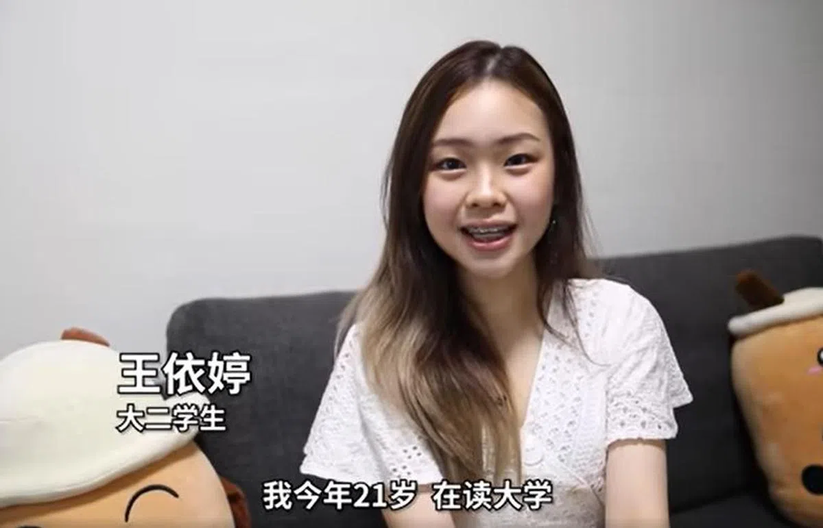  国大政治学二年级生王依婷。（联合早报） 