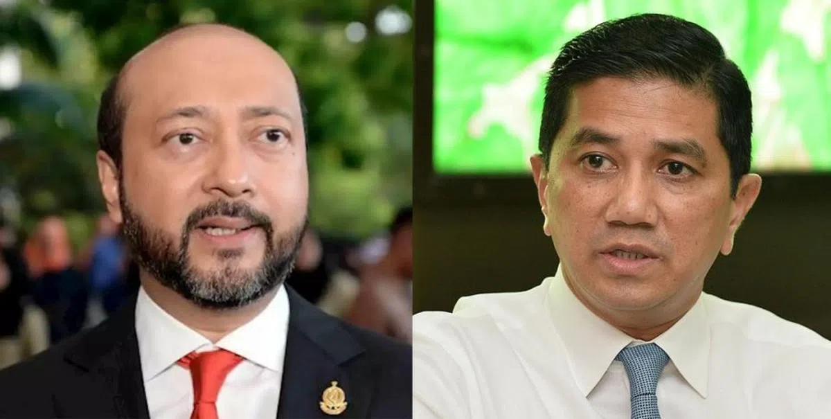  老马说自己心中有至少4名首相人选，但不愿意透露名字，却借用他人的口提到了国际贸易及工业部高级部长阿兹敏（右），以及他的儿子——吉打前州务大臣慕克力（左）。（东方日报） 