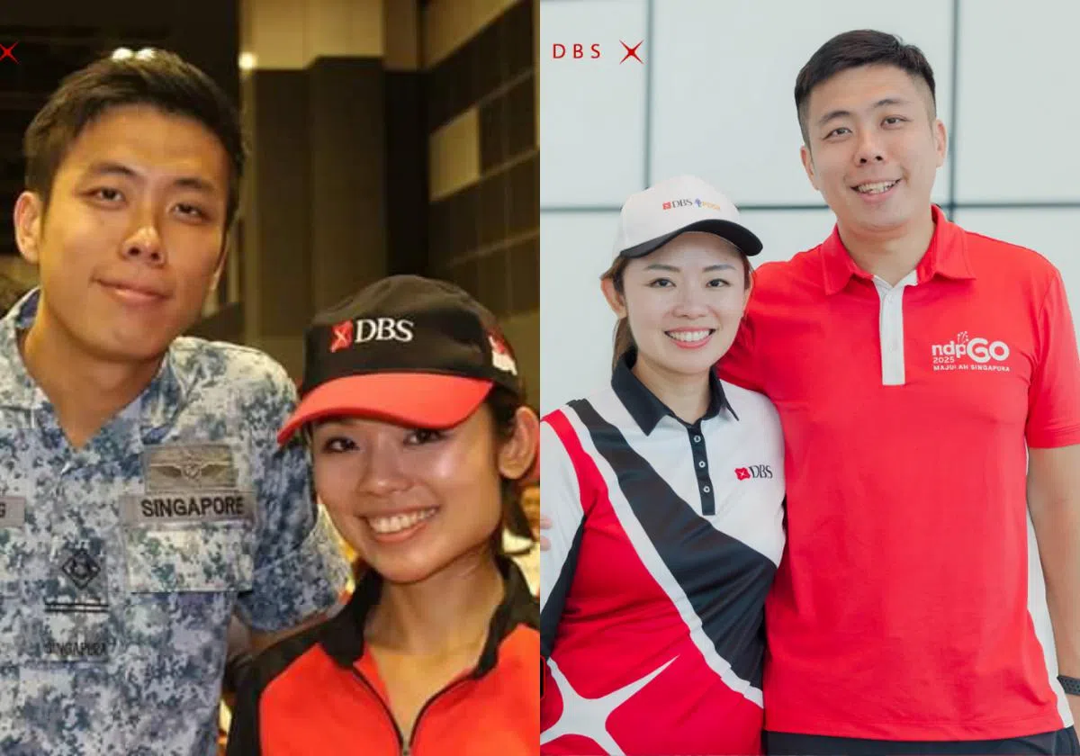 时光荏苒，蒙振福和蔡玫芸携手走过十载。左图为两人2015年的合照，右图为2025年的合照。（红蚂蚁制图）