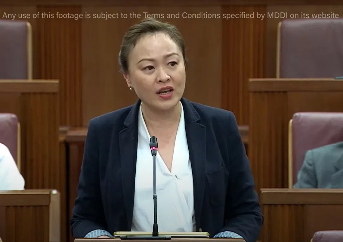 马林百列-布莱德岭集选区议员彭丽燕。