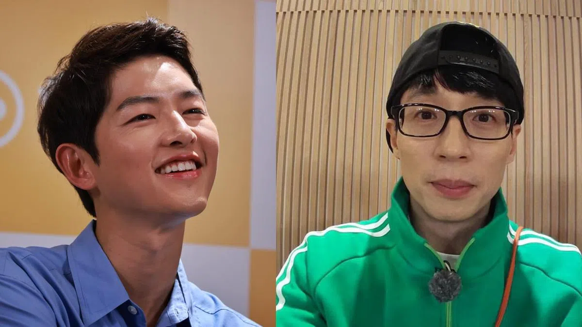 宋仲基（左）和刘在锡（右）都是韩星，你觉得他们帅吗？（红蚂蚁制图）