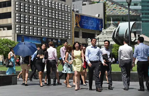 联合国数据显示，我国外来人口占总人口近四成。（海峡时报）