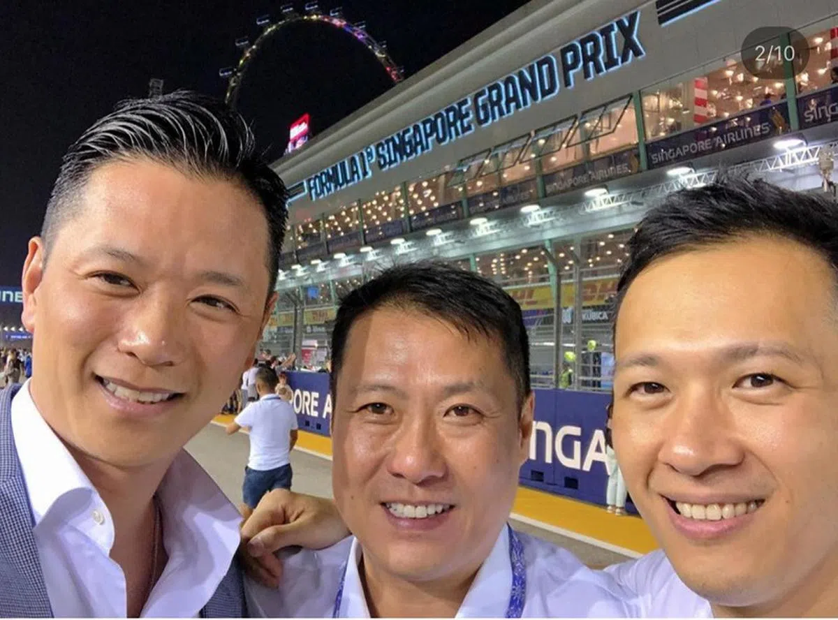  李乘德（左）与友人的合照，他表示决定出席大奖赛是非常临时的决定，但他尽兴而归。（Instagram截图）。 