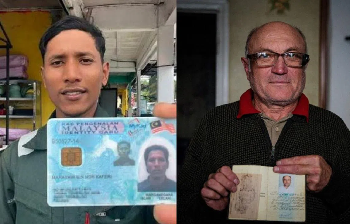 左为马哈迪、右为泽连斯基，小编没写错。（互联网／法新社）