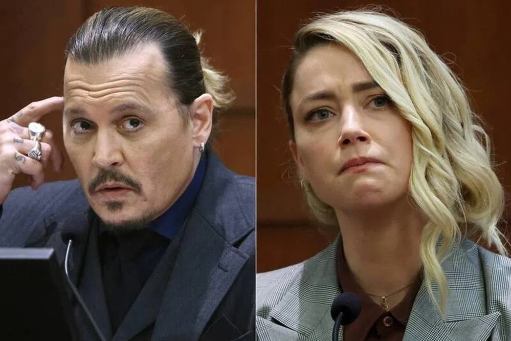 好莱坞影星约翰尼·德普（Johnny Depp）与前妻安柏·赫德（Amber Heard）