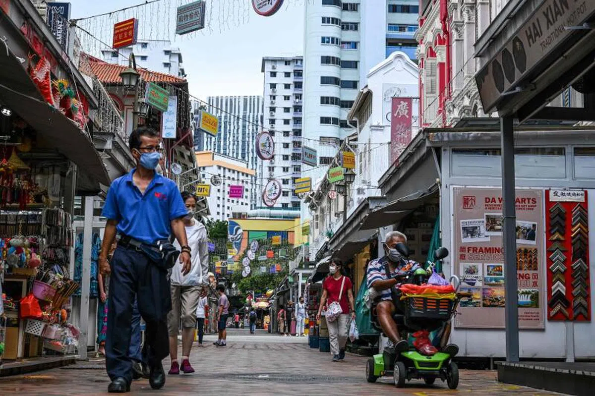  新加坡贫富差距高于日本、韩国和台湾。（法新社） 