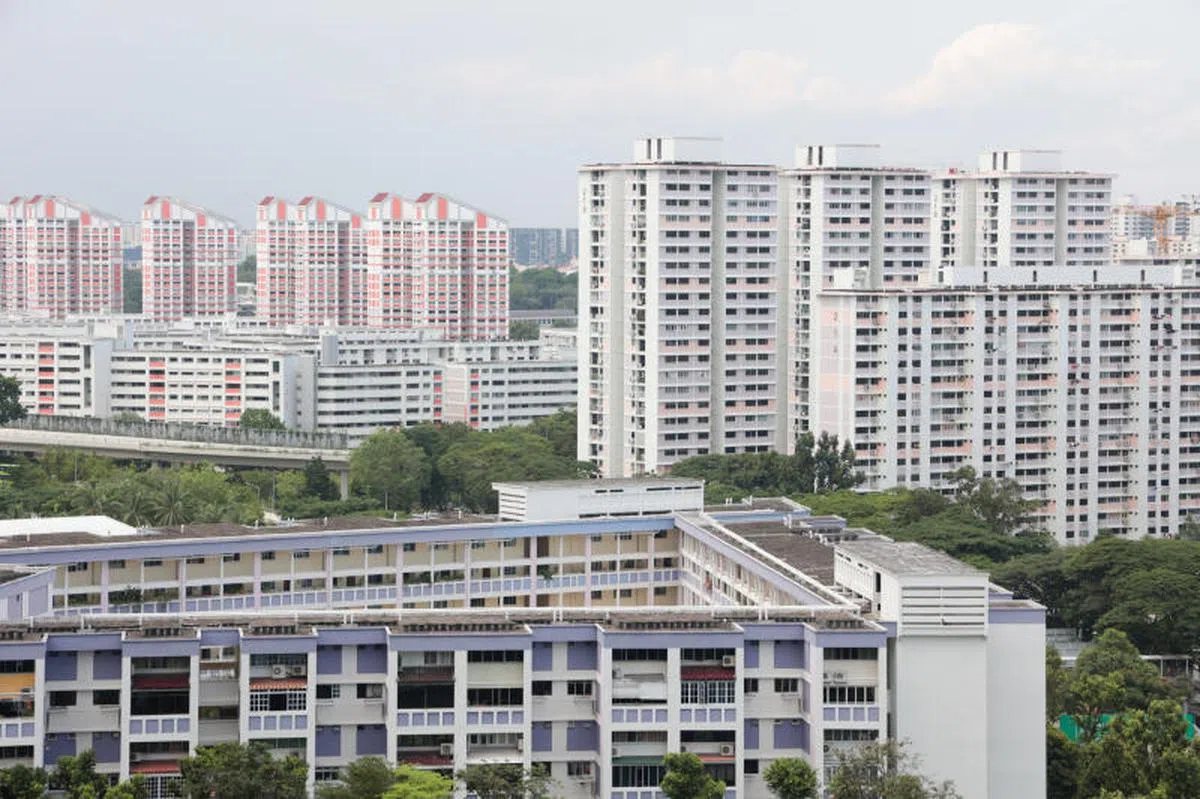 新加坡政府组屋外观。（海峡时报）