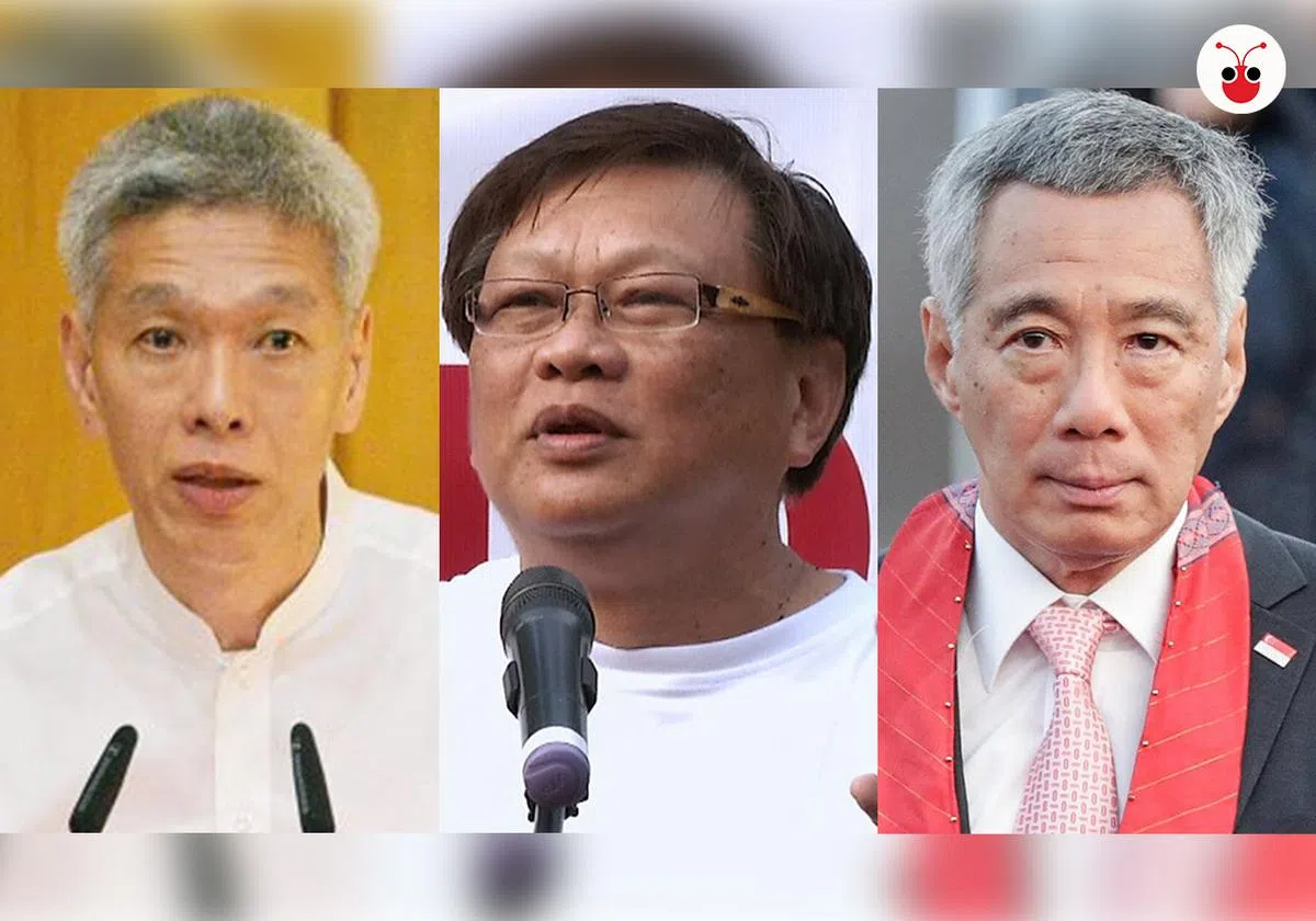  （左起）李显扬、梁实轩、李显龙。（曾庆祥制图） 