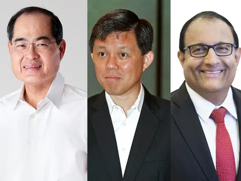 左起：林勋强、陈振声、易华仁 （卢凌之制图）