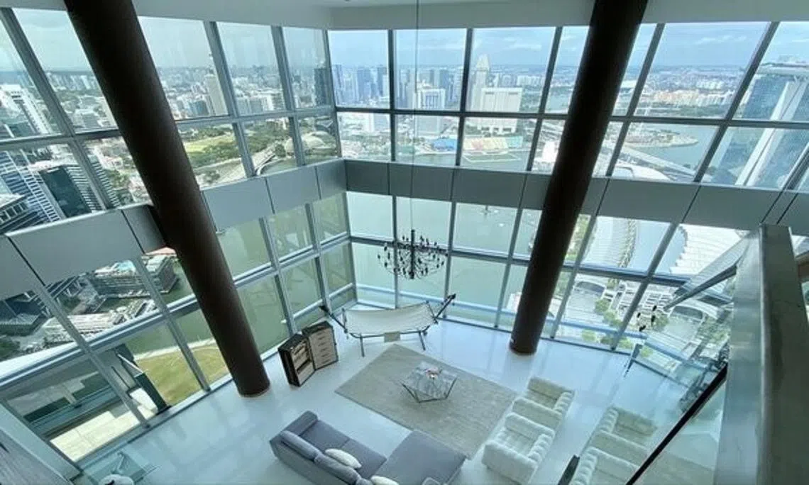 $111,111,111的滨海湾居超级顶层豪宅。（Tristar Properties）