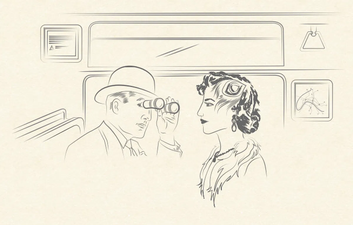  巴黎交通管理局希望地铁乘客可以克制“诱惑”，少看美女。（巴黎交管局） 