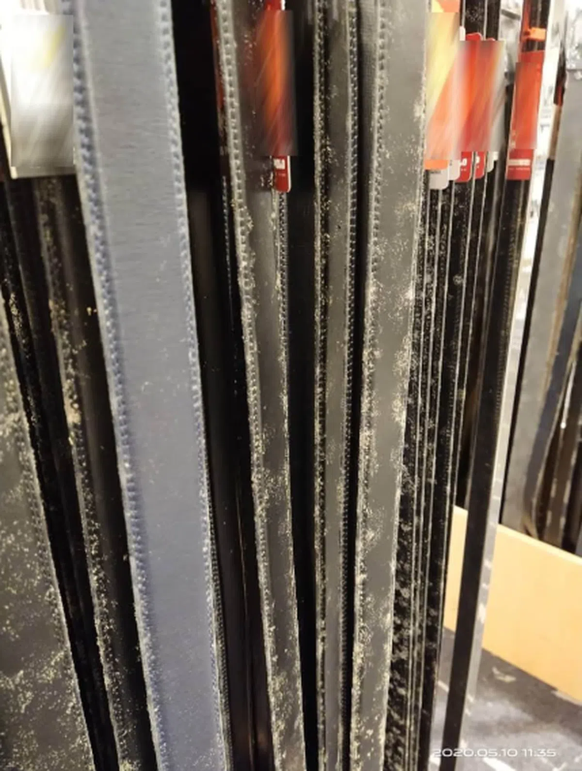  发霉的皮带。（中国报） 