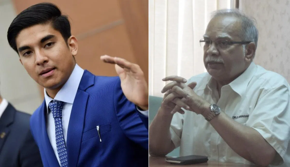  青年及体育部长赛沙迪(左）和槟城第二副首长拉玛沙米（右）。（星洲日报） 