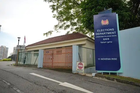 选举局外观。（联合早报）