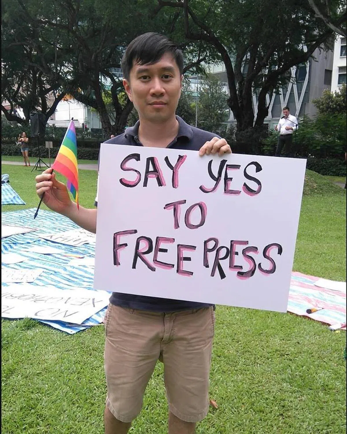  本地社运人士范国瀚获李显扬资助上诉其藐视法庭罪。（范国瀚面簿） 