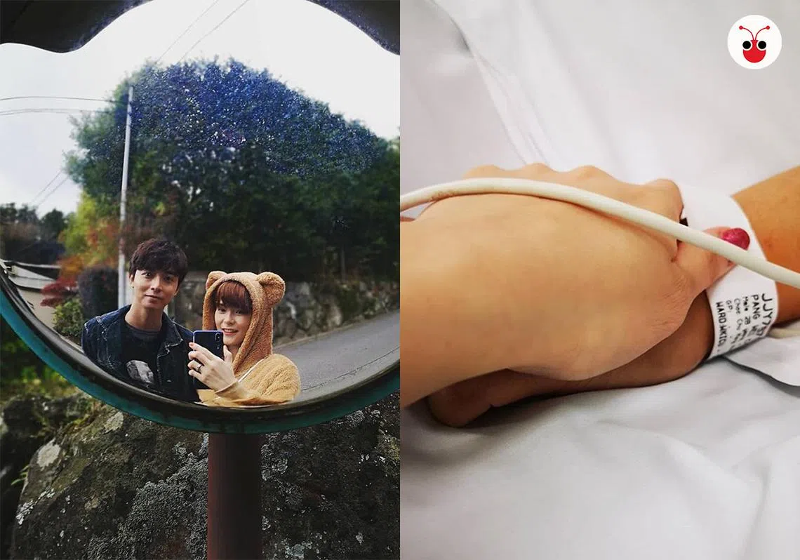 胡佳琪凌晨在Instagram和面簿上PO图并发文悼念冯伟衷。（取自胡佳琪的Instagram)