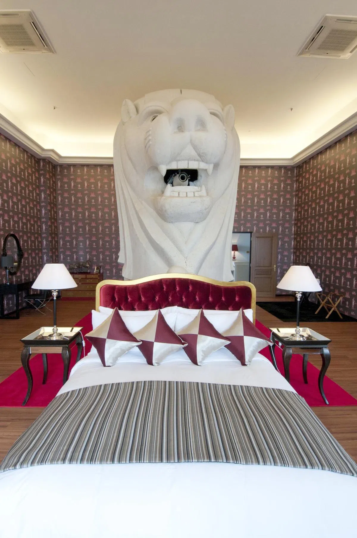 入住鱼尾狮酒店的住客，还有鱼尾狮相伴。（Fulford PR提供）