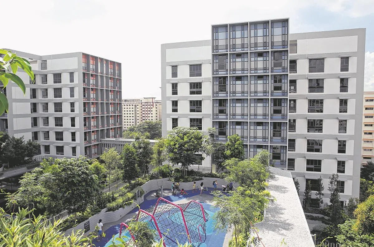  兀兰海军部村庄 (Kampung Admiralty)。（海峡时报） 