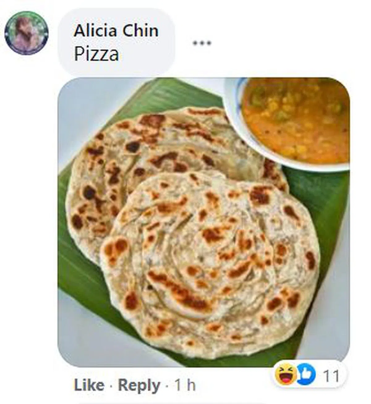  比萨。（图：印度煎饼） 