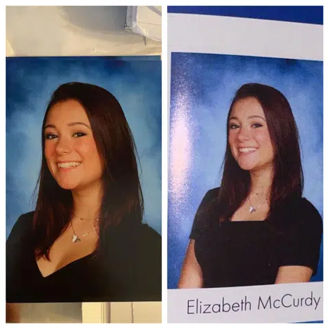 学生拿到毕业纪念册后，惊见自己的胸部位置被加了“衣料”遮挡。（推特BenRyanANJax）