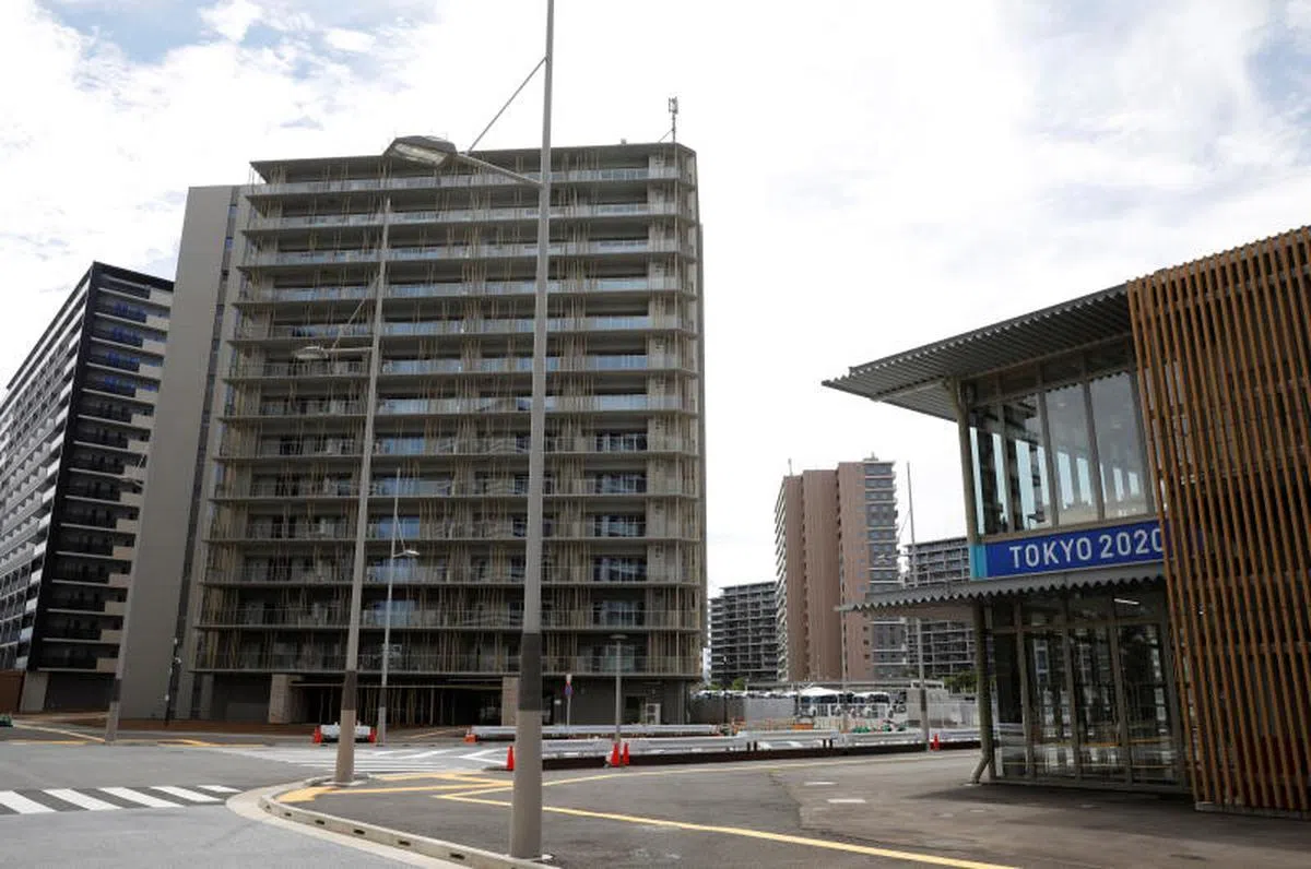  奥运选手村的居住区建有3600个单位。（路透社） 