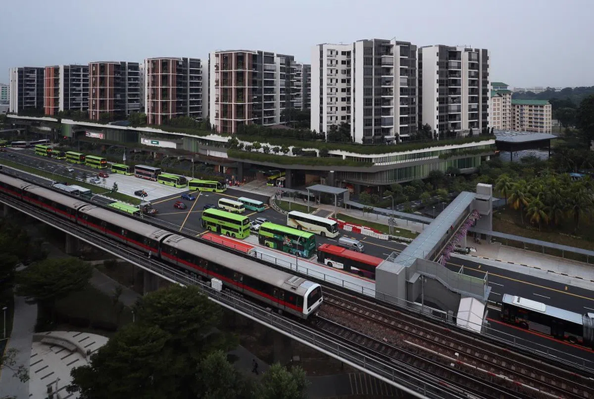  义顺综合交通中心。（联合早报） 