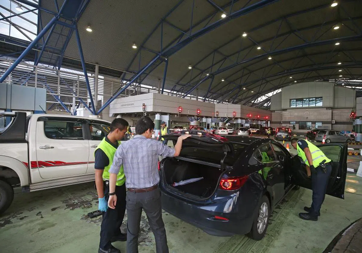 内政部2018年开始批准辅警部队调派台籍辅警到陆路关卡驻守。（联合早报）