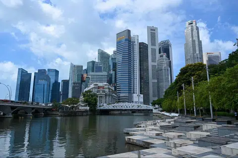 新加坡渐成中国富豪转移资产的避风港。（法新社）