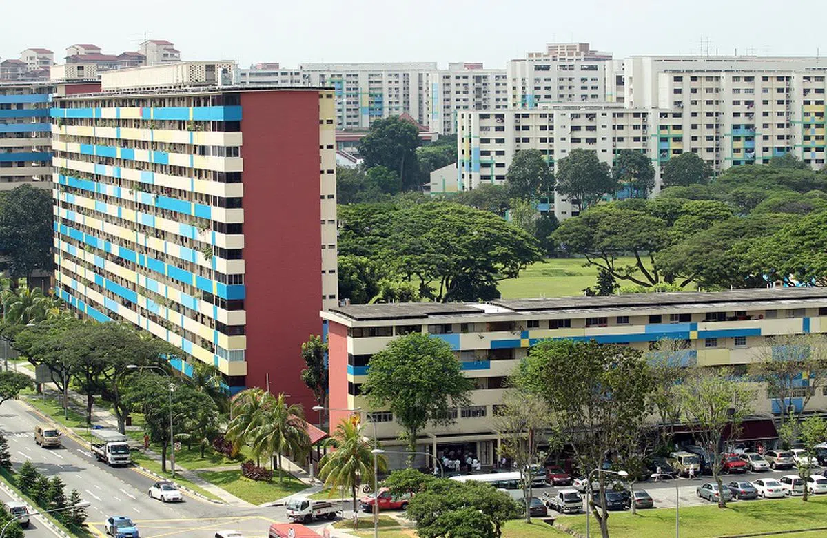 后港组屋区。（海峡时报）