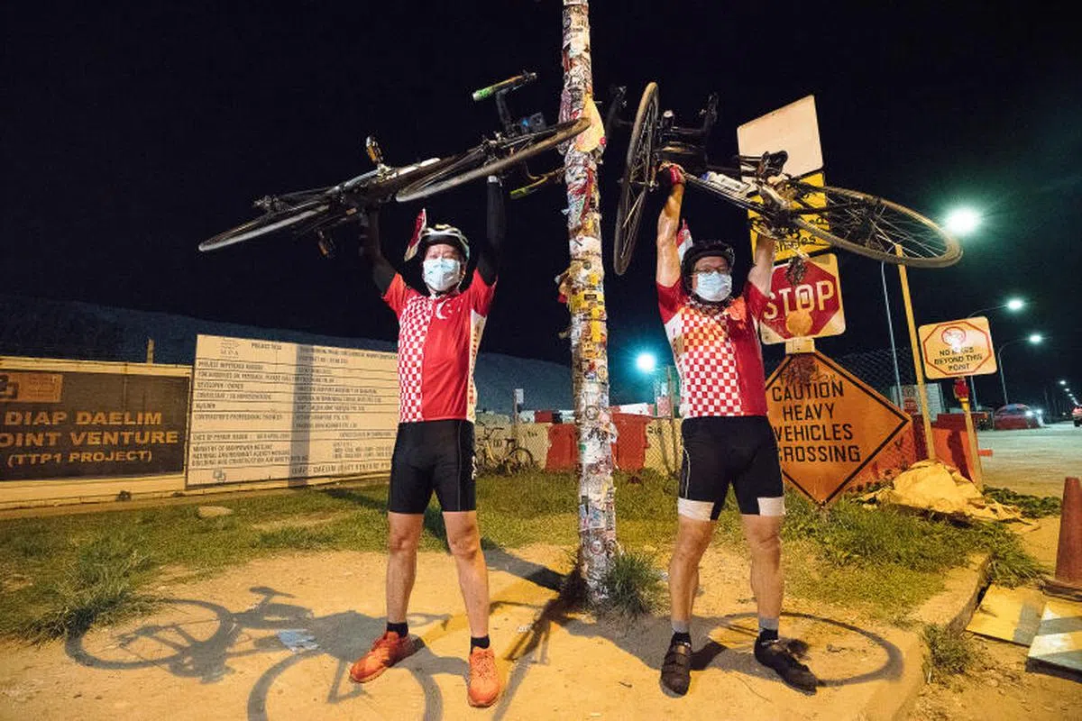 这根大士1号灯柱在新加坡骑士圈中小有名气。（联合早报）