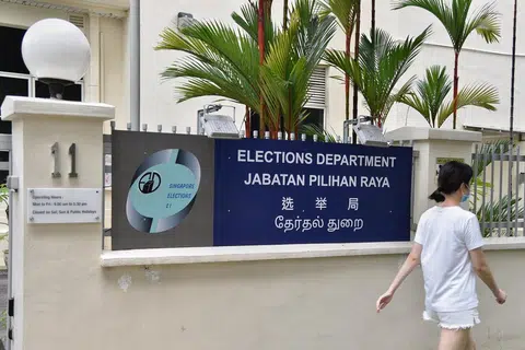 新加坡选举局。（海峡时报）