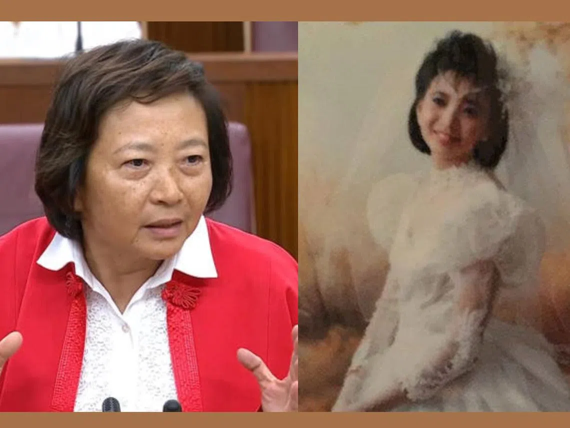 蚁粉没猜错，照片的两女子都是同一个人——李美花。（李美花提供） 