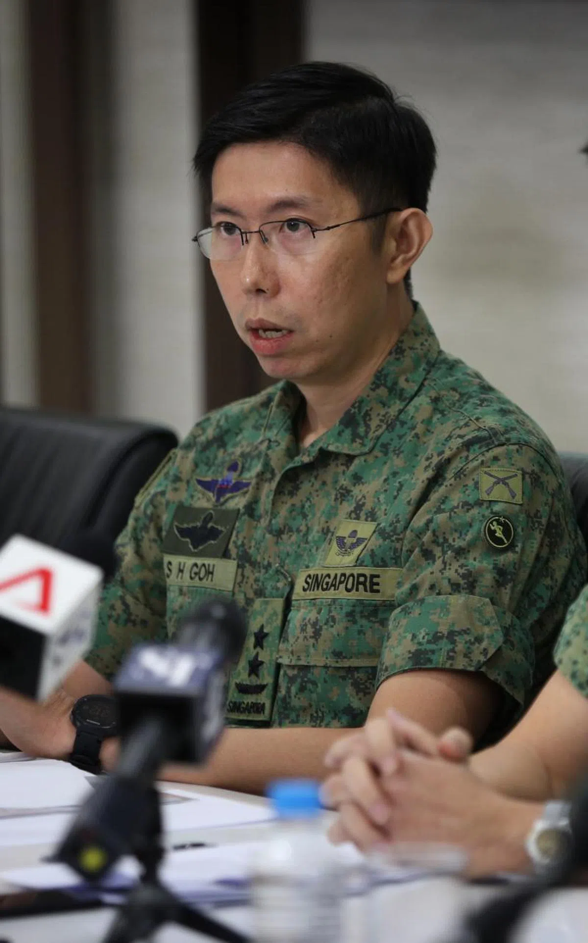  陆军总长吴仕豪。（联合早报） 