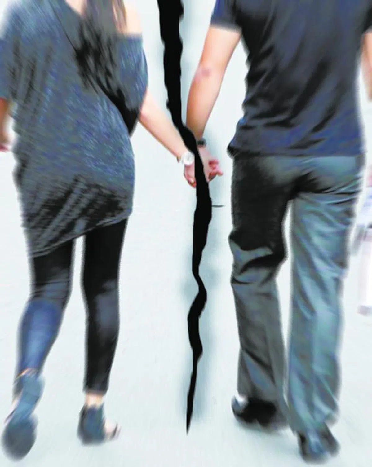  父母离异会对小孩形成永远的创伤。（联合早报示意图） 