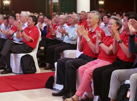 全国职工总会四年一度的大会。（联合早报）