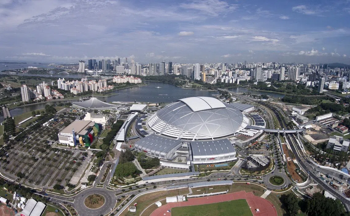 鸟瞰体育城。（海峡时报）