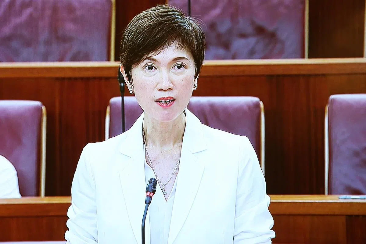 人力部长杨莉明。（国会视频截图） 