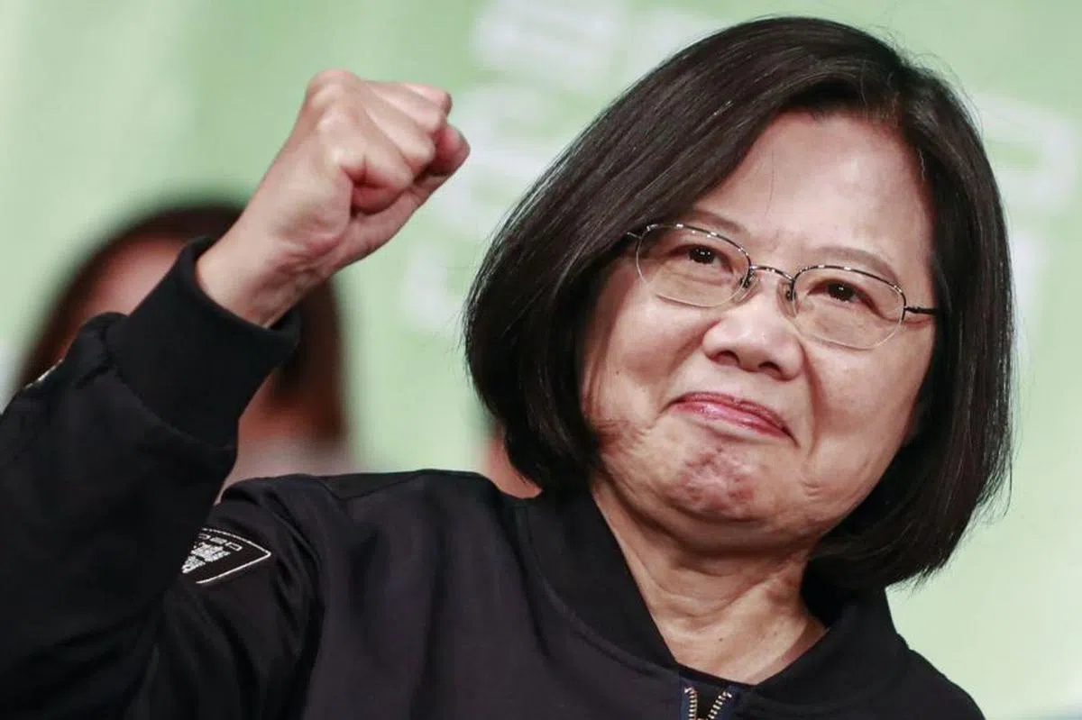  台湾总统蔡英文。（欧新社） 