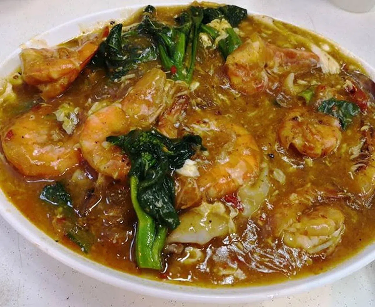  招牌菜：大虾河粉（16元） 