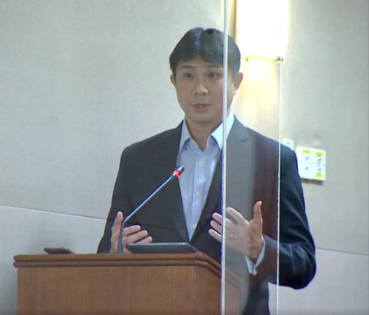  工人党议员林志蔚。（gov.sg国会视频截图） 