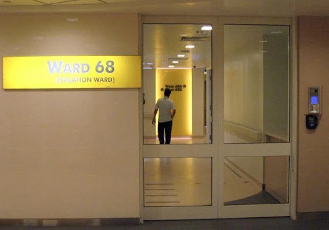 隔离病房示意图。（新加坡综合医院官网） 